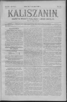 Kaliszanin : gazeta miasta Kalisza i jego okolic