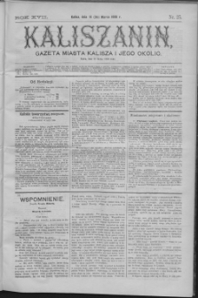 Kaliszanin : gazeta miasta Kalisza i jego okolic