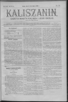 Kaliszanin : gazeta miasta Kalisza i jego okolic