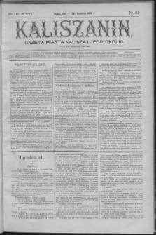 Kaliszanin : gazeta miasta Kalisza i jego okolic