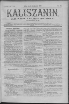 Kaliszanin : gazeta miasta Kalisza i jego okolic