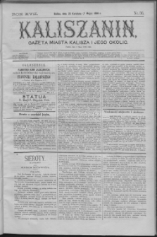 Kaliszanin : gazeta miasta Kalisza i jego okolic