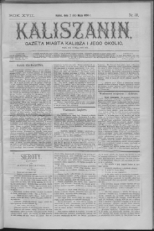 Kaliszanin : gazeta miasta Kalisza i jego okolic