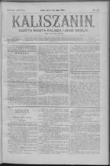 Kaliszanin : gazeta miasta Kalisza i jego okolic