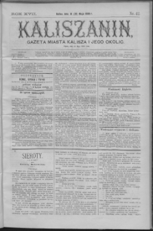 Kaliszanin : gazeta miasta Kalisza i jego okolic