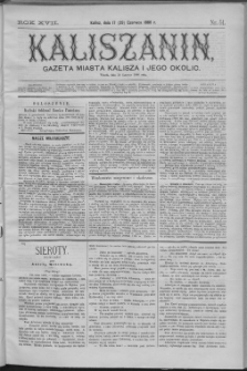 Kaliszanin : gazeta miasta Kalisza i jego okolic