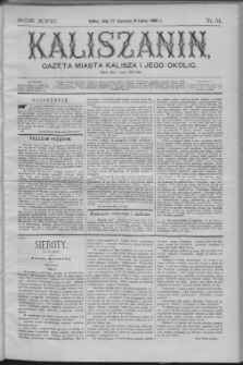 Kaliszanin : gazeta miasta Kalisza i jego okolic