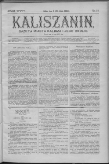 Kaliszanin : gazeta miasta Kalisza i jego okolic