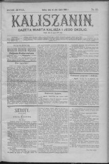 Kaliszanin : gazeta miasta Kalisza i jego okolic