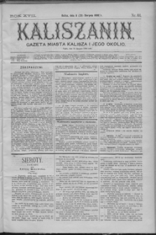 Kaliszanin : gazeta miasta Kalisza i jego okolic