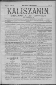 Kaliszanin : gazeta miasta Kalisza i jego okolic