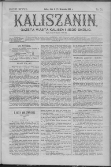 Kaliszanin : gazeta miasta Kalisza i jego okolic