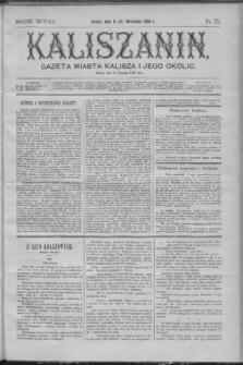 Kaliszanin : gazeta miasta Kalisza i jego okolic