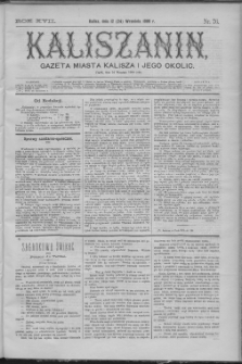 Kaliszanin : gazeta miasta Kalisza i jego okolic