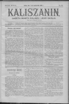 Kaliszanin : gazeta miasta Kalisza i jego okolic