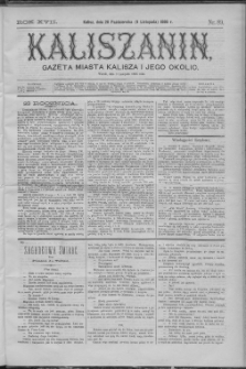 Kaliszanin : gazeta miasta Kalisza i jego okolic