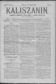 Kaliszanin : gazeta miasta Kalisza i jego okolic