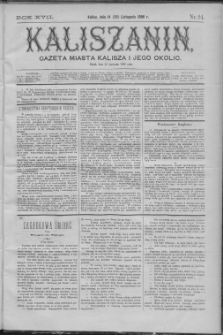 Kaliszanin : gazeta miasta Kalisza i jego okolic