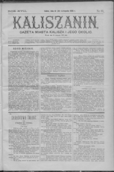 Kaliszanin : gazeta miasta Kalisza i jego okolic