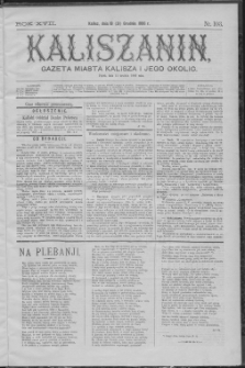 Kaliszanin : gazeta miasta Kalisza i jego okolic