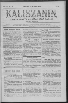 Kaliszanin : gazeta miasta Kalisza i jego okolic