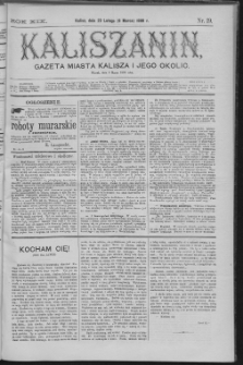 Kaliszanin : gazeta miasta Kalisza i jego okolic