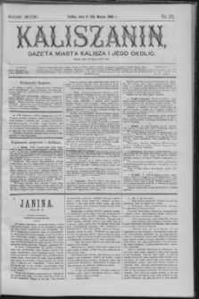Kaliszanin : gazeta miasta Kalisza i jego okolic