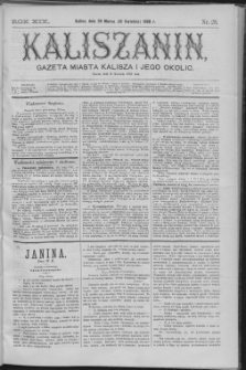 Kaliszanin : gazeta miasta Kalisza i jego okolic
