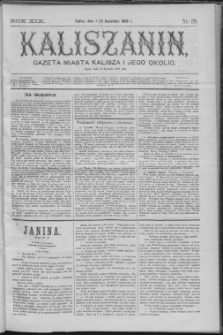 Kaliszanin : gazeta miasta Kalisza i jego okolic