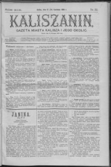 Kaliszanin : gazeta miasta Kalisza i jego okolic