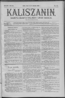 Kaliszanin : gazeta miasta Kalisza i jego okolic