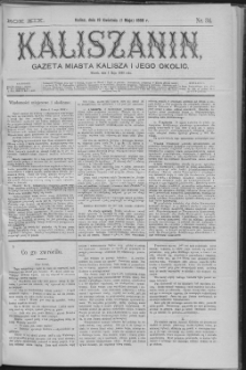 Kaliszanin : gazeta miasta Kalisza i jego okolic