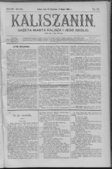 Kaliszanin : gazeta miasta Kalisza i jego okolic