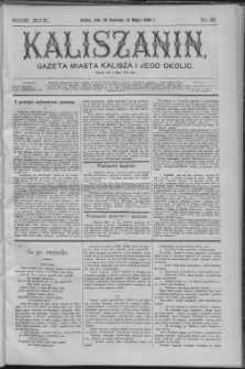 Kaliszanin : gazeta miasta Kalisza i jego okolic