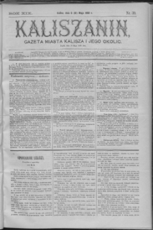 Kaliszanin : gazeta miasta Kalisza i jego okolic