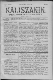 Kaliszanin : gazeta miasta Kalisza i jego okolic