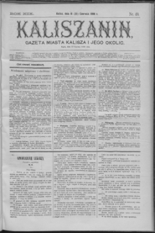 Kaliszanin : gazeta miasta Kalisza i jego okolic