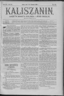 Kaliszanin : gazeta miasta Kalisza i jego okolic