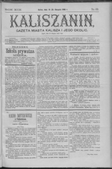 Kaliszanin : gazeta miasta Kalisza i jego okolic