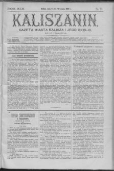 Kaliszanin : gazeta miasta Kalisza i jego okolic