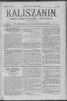Kaliszanin : gazeta miasta Kalisza i jego okolic