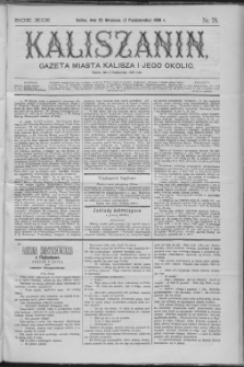 Kaliszanin : gazeta miasta Kalisza i jego okolic