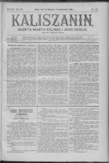 Kaliszanin : gazeta miasta Kalisza i jego okolic