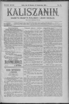 Kaliszanin : gazeta miasta Kalisza i jego okolic