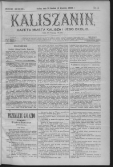 Kaliszanin : gazeta miasta Kalisza i jego okolic