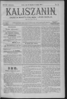 Kaliszanin : gazeta miasta Kalisza i jego okolic