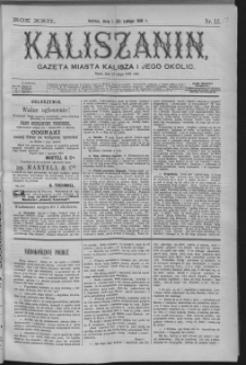 Kaliszanin : gazeta miasta Kalisza i jego okolic