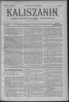 Kaliszanin : gazeta miasta Kalisza i jego okolic