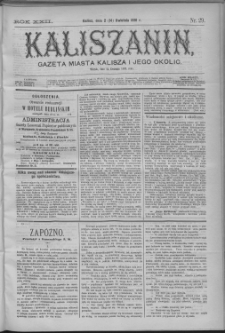 Kaliszanin : gazeta miasta Kalisza i jego okolic