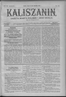 Kaliszanin : gazeta miasta Kalisza i jego okolic